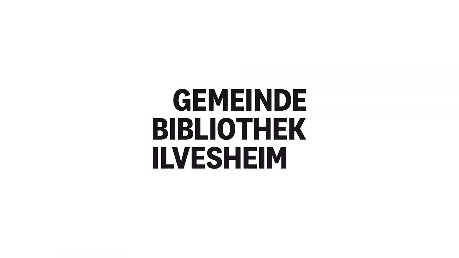 Logogestaltung Gemeinde Bibliothek Ilvesheim