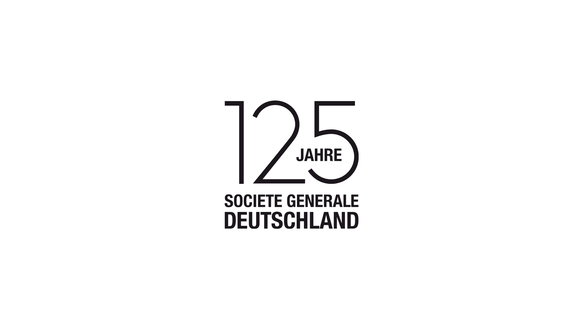 Logogestaltung 125 Jahre Societe Generale Deustchland